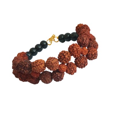 Black Onyx Rudraksha Bracelet